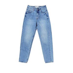 Refuge Denim MOM Women's Jeans Size 00 High Rise Medium Wash Skinny Crop